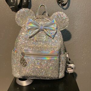 Silver sequins Loungefly Backpack